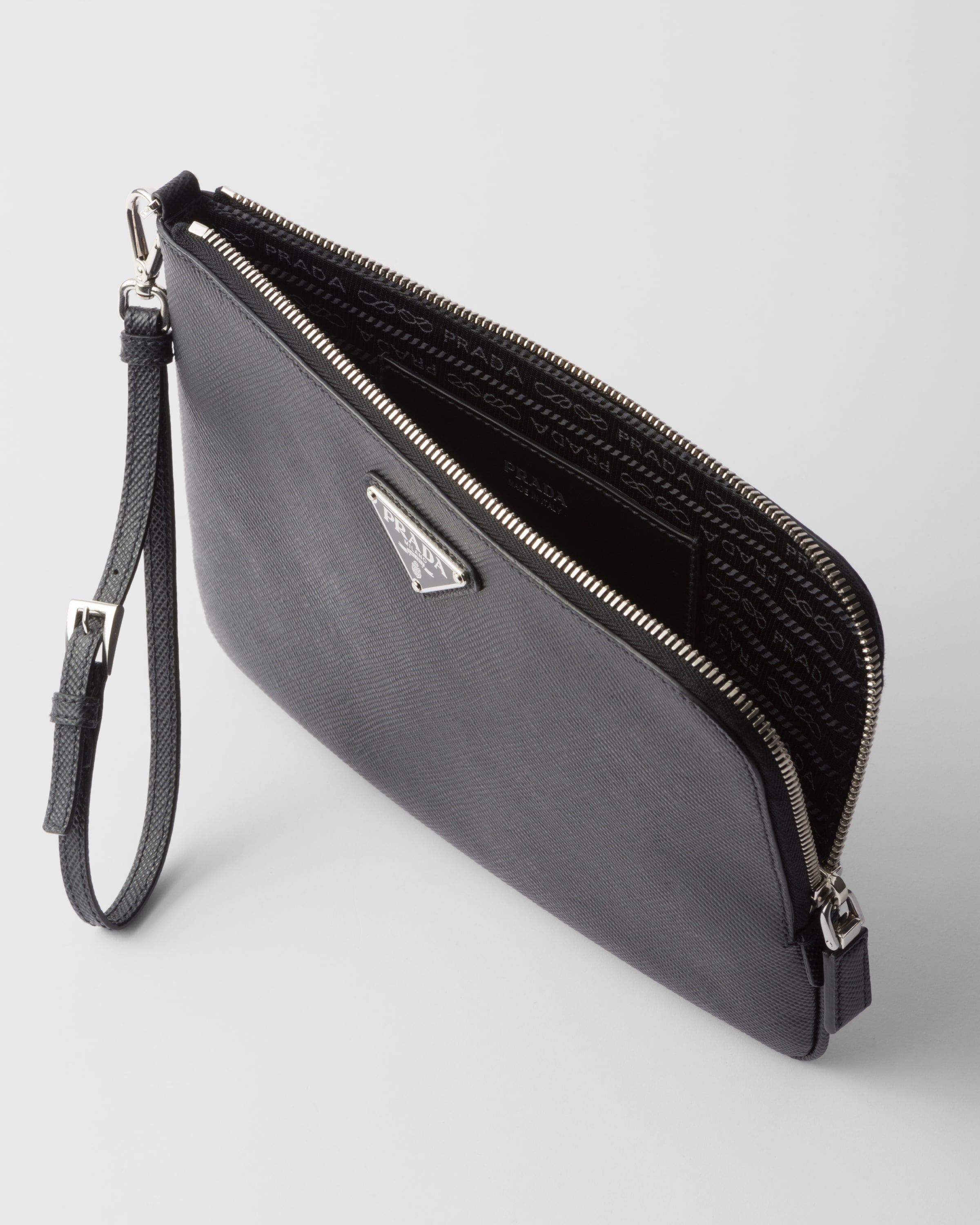 Saffiano pouch outlet