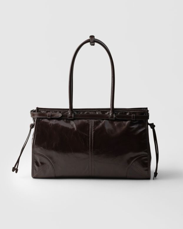Prada Bonnie large leather handbag, , hi-res