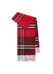 Contrast Check Cashmere Scarf