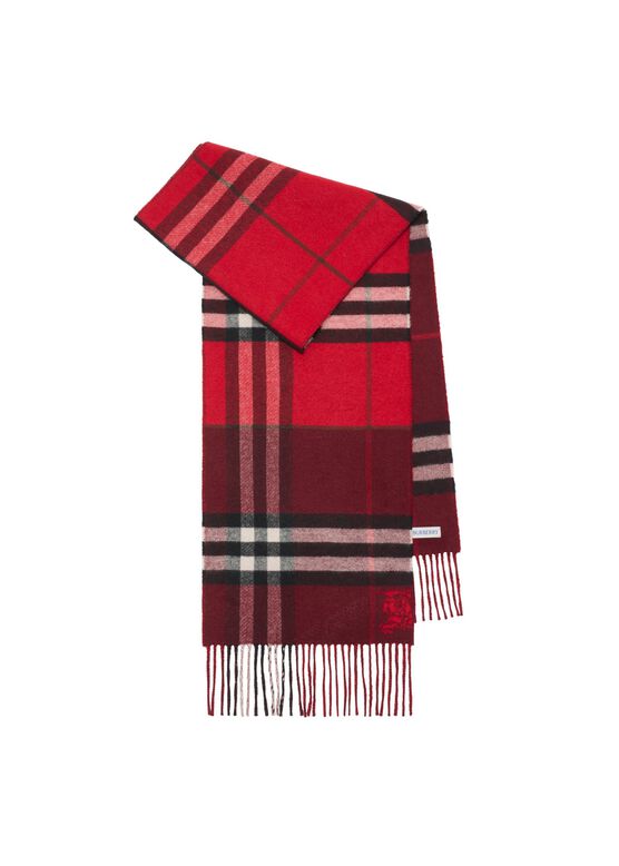 Contrast Check Cashmere Scarf, , hi-res