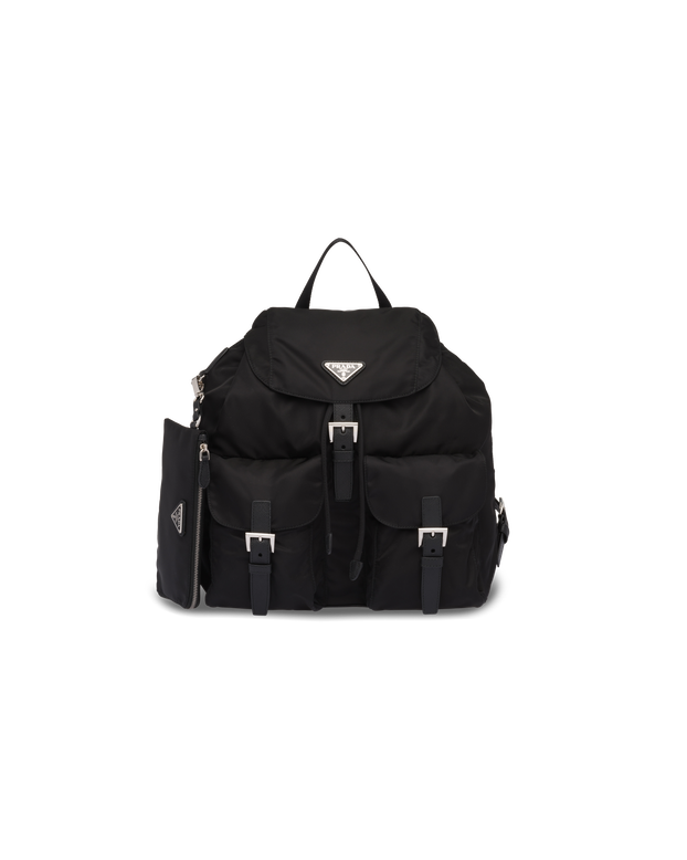 Re-Nylon medium backpack with pouch, , hi-res