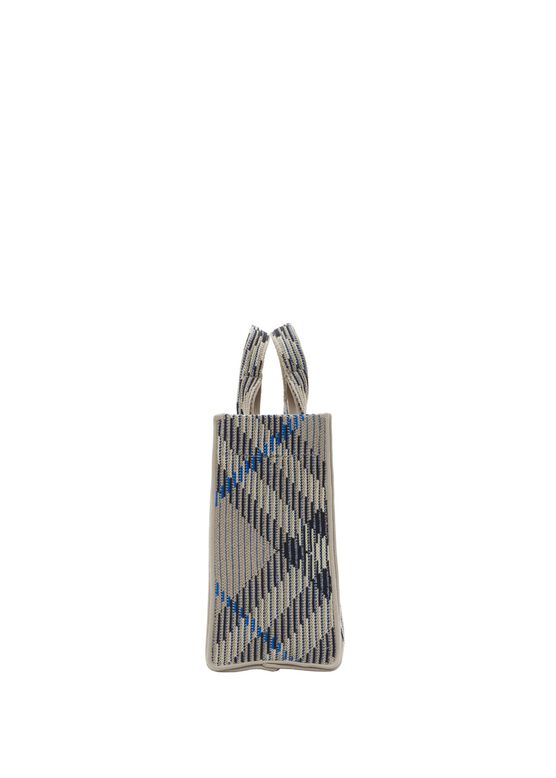 Mini Check Knitted Tote, , hi-res