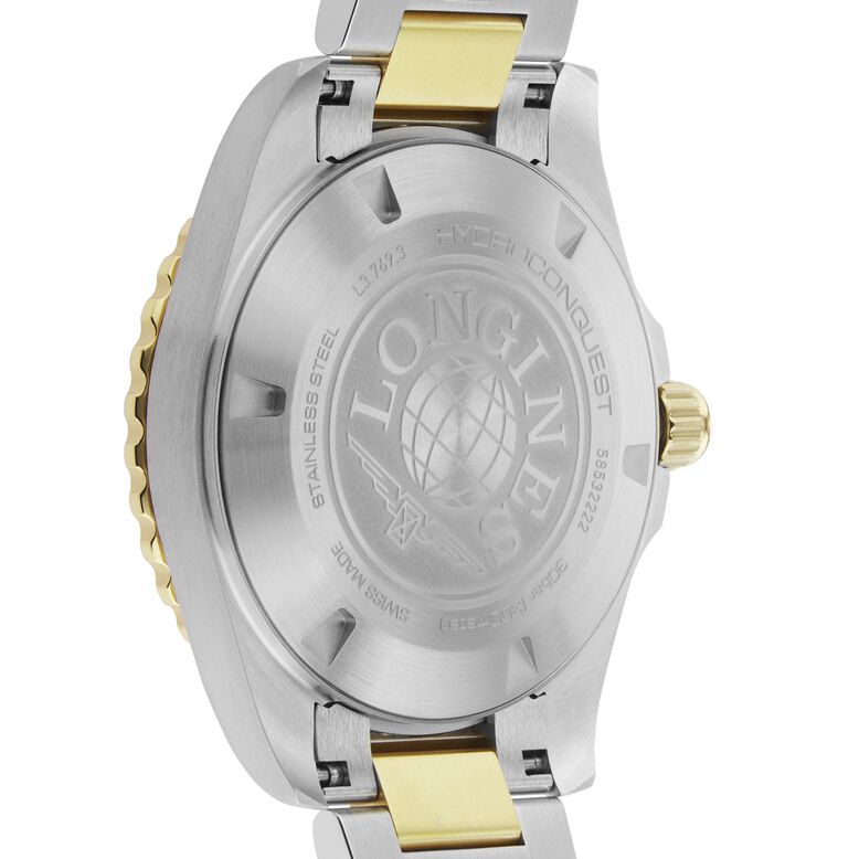 HydroConquest Quartz 42mm Mens Watch Bi-Colour Black, , hi-res