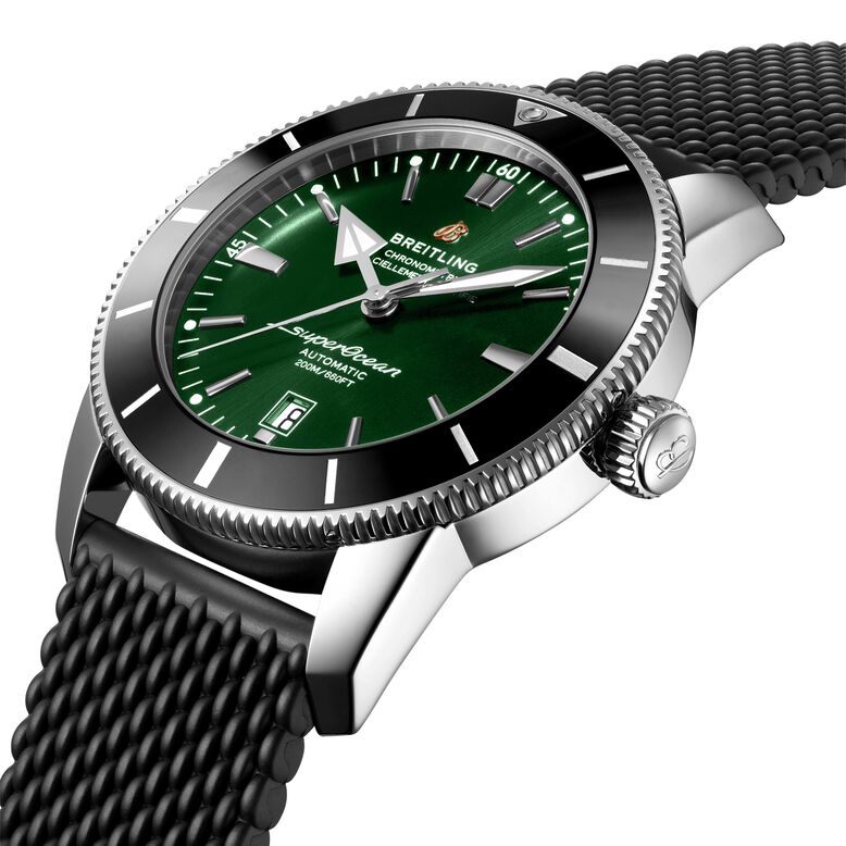 Superocean Heritage B20 Automatic 46 Stainless Steel Rubber Strap Watch, , hi-res