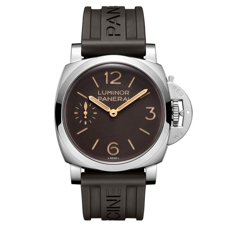Luminor 44mm Mens Watch Brown - Interchangeable Strap, , hi-res