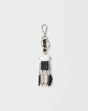 Robot Saffiano leather keychain charm, , hi-res