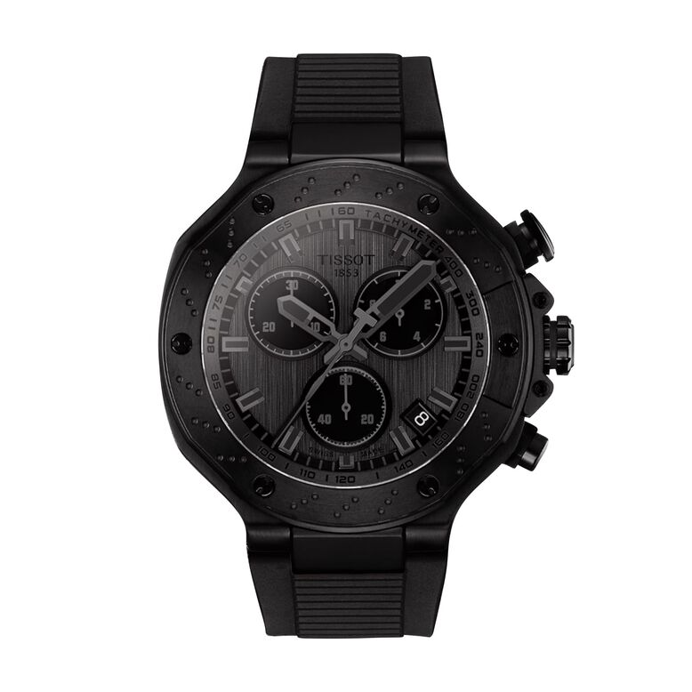 T-Race Quartz Chronograph 45mm Mens Watch Black, , hi-res