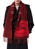 Reversible Knight Stamp Scarf, , hi-res