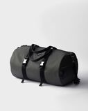 Re-Nylon and Saffiano leather duffle bag, , hi-res