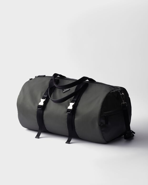 Re-Nylon and Saffiano leather duffle bag, , hi-res