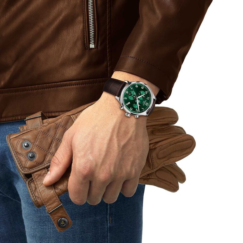 Chrono XL Classic 45mm Mens Watch Green, , hi-res