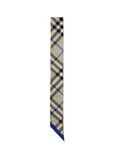 Skinny Check Silk Scarf, , hi-res