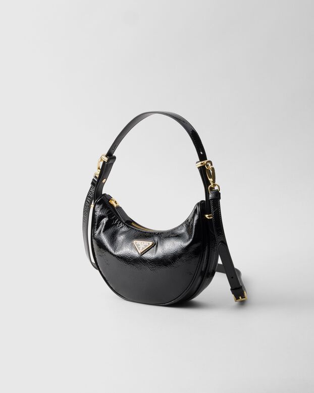 Prada Arqu&eacute; naplak patent leather shoulder bag, , hi-res