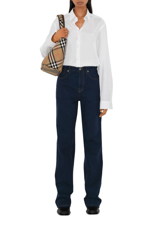 Small Check Tote, , hi-res