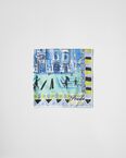 Pittoresque Milan print silk foulard 90x90