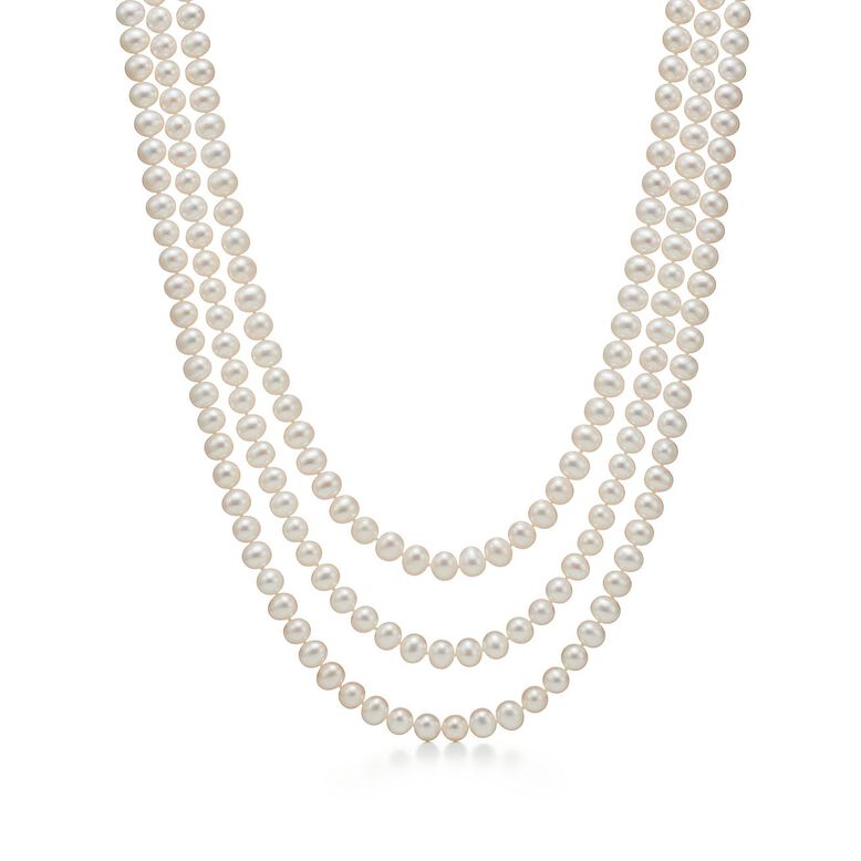 Ziegfeld Collection necklace of freshwater cultured pearls. - Size 7-8 mm, , hi-res