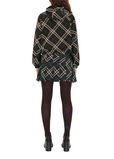 Cropped Reversible Check Jacket, , hi-res