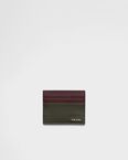 Saffiano leather card holder