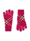 Check Cashmere Blend Gloves, , hi-res
