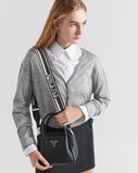 Leather mini handbag with zipper closure, , hi-res