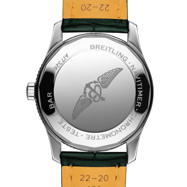 Navitimer 41 Automatic Leather Strap Watch, , hi-res
