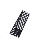 Printed silk tie, , hi-res