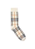 Check Cotton Cashmere Blend Socks, , hi-res
