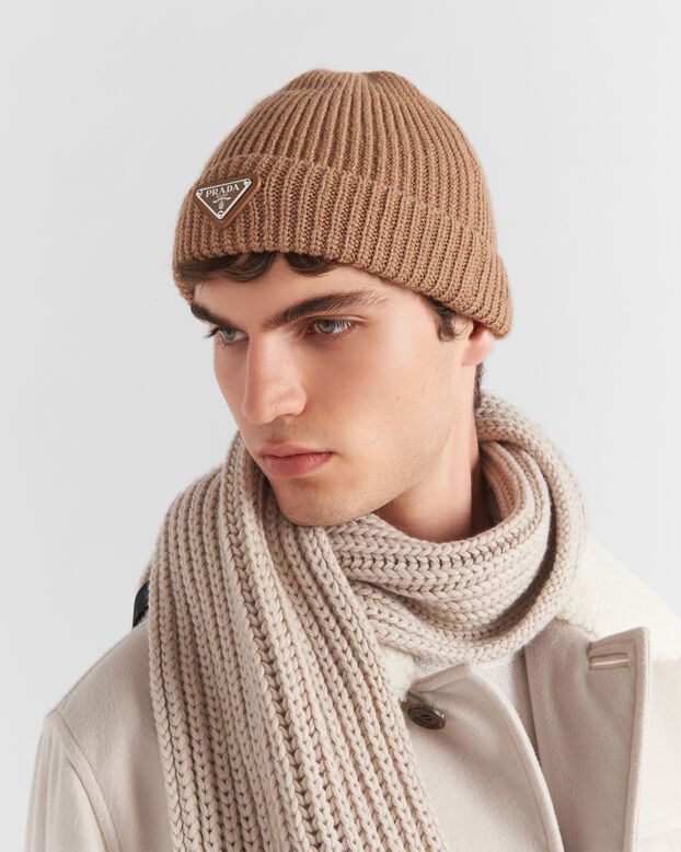 Wool and cashmere beanie, , hi-res