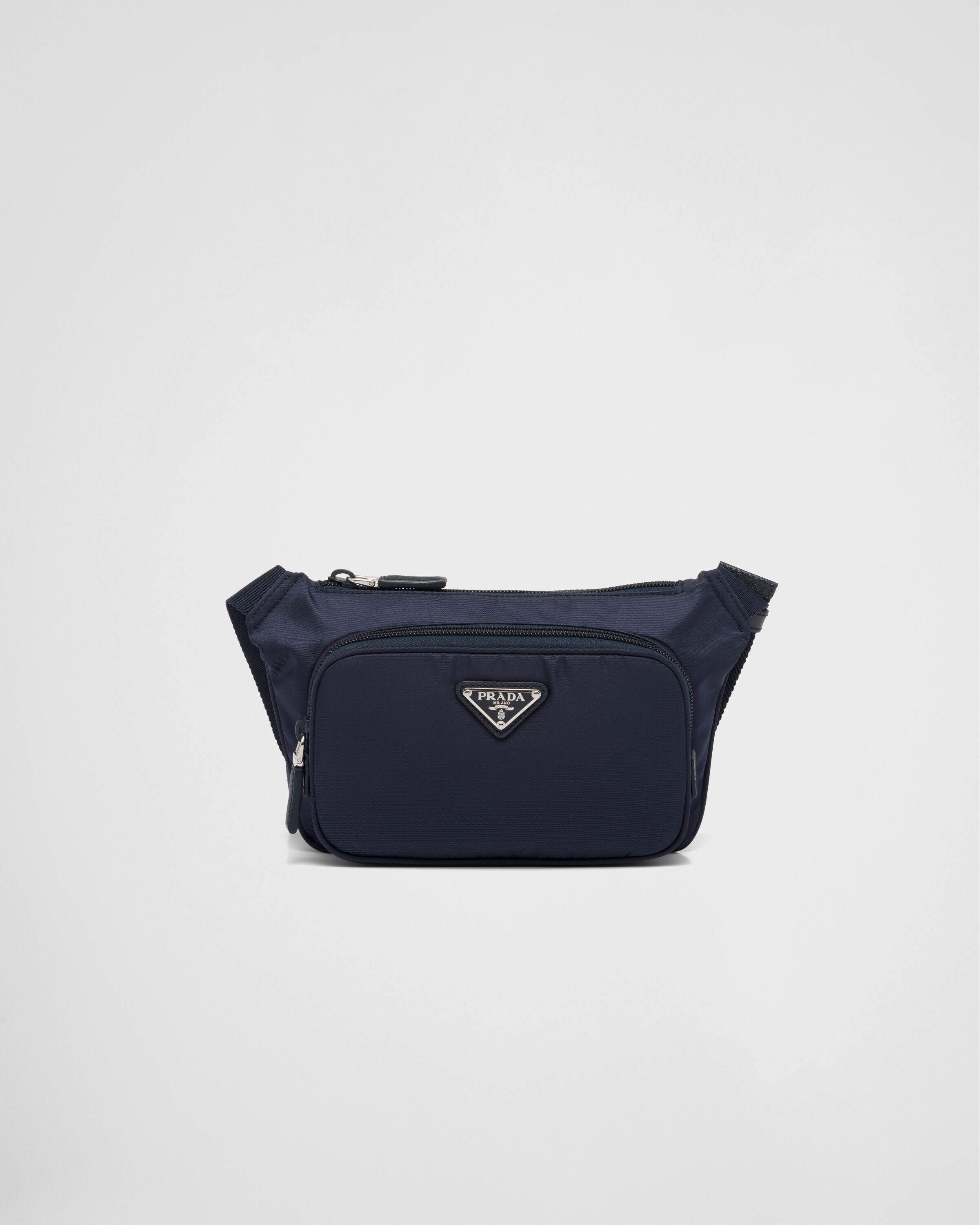 Re Nylon and Saffiano leather shoulder bag