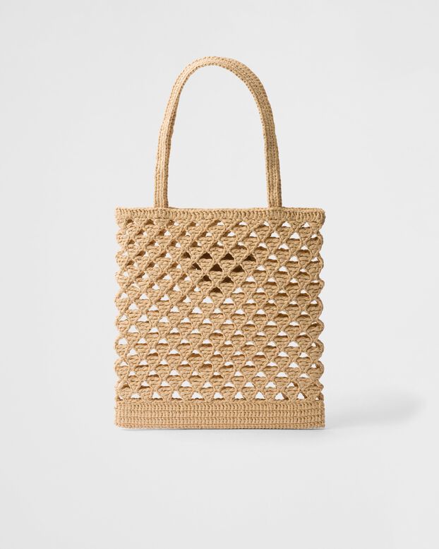 Crochet tote bag, , hi-res