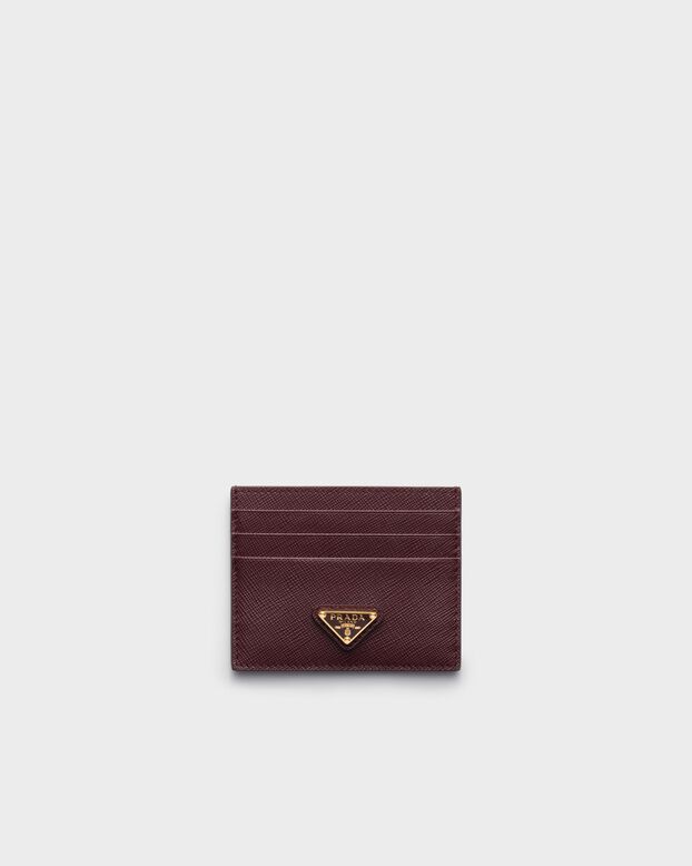 Saffiano Leather card holder, , hi-res
