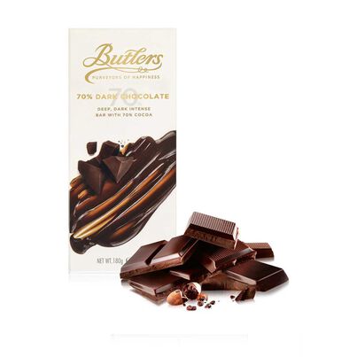 Large 70% Dark Chocolate Bar, , hi-res