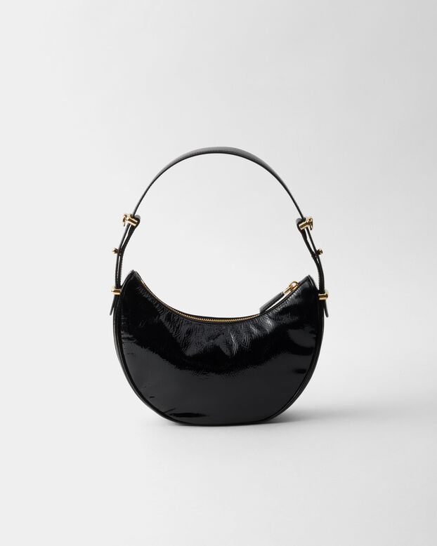 Prada Arqu&eacute; naplak patent leather shoulder bag, , hi-res