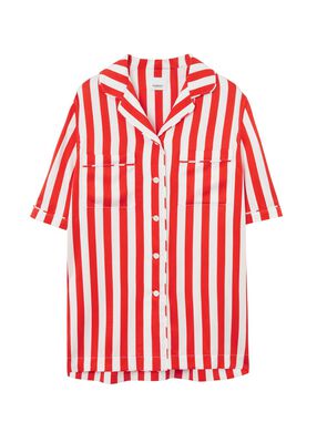 EKD Striped Silk Pyjama Shirt