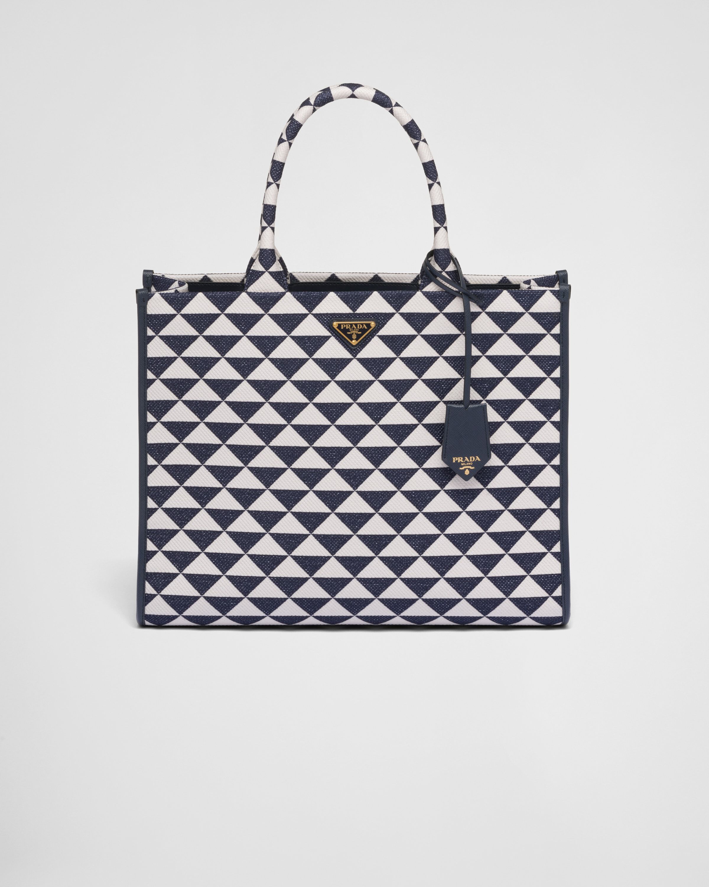 Prada black white handbag outlet