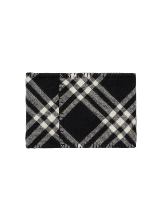 Check Cashmere Snood, , hi-res