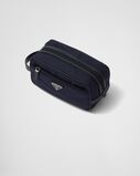 Re-Nylon and Saffiano leather travel pouch, , hi-res