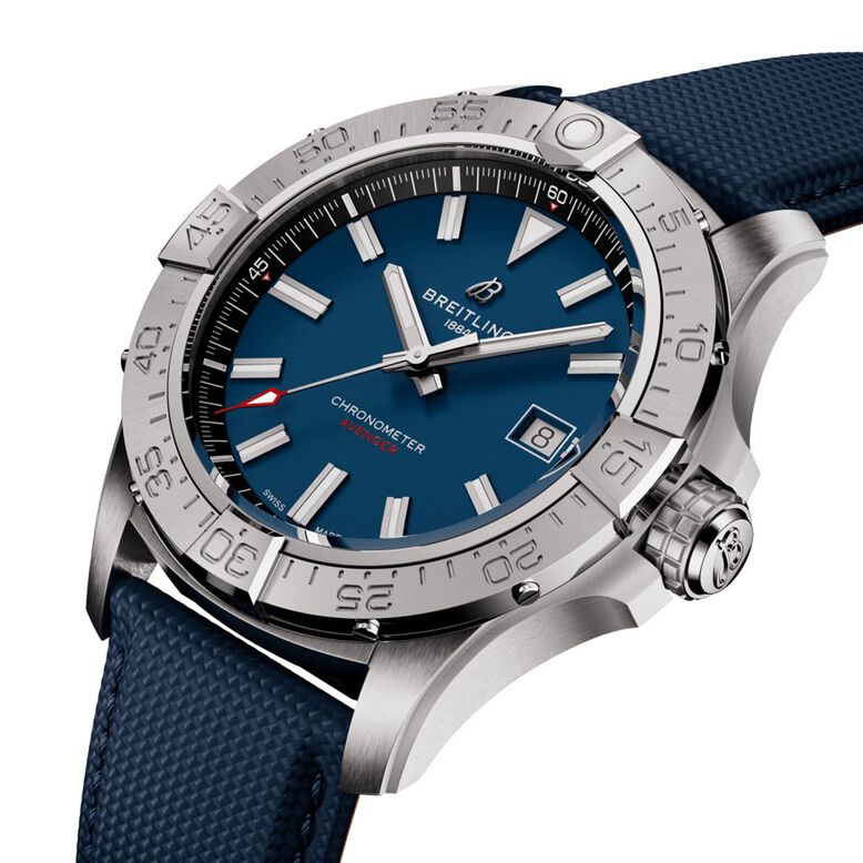 Avenger Automatic 42mm Mens Watch Blue Leather, , hi-res