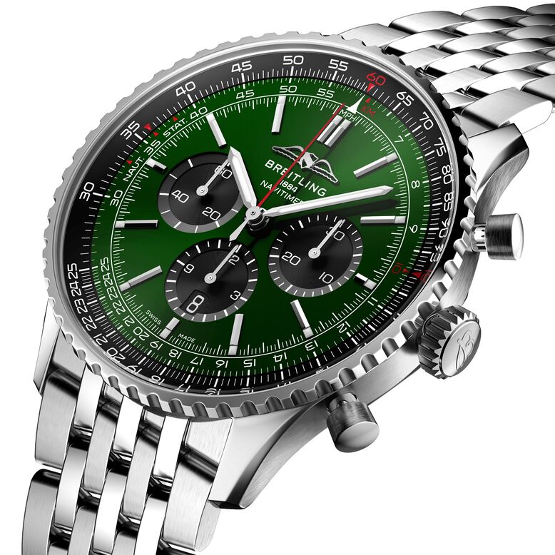 Navitimer B01 Chronograph 46 Stainless Steel Watch, , hi-res