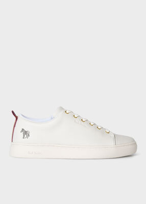 Women's White Leather 'Lee' Trainers