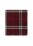 Wide Check Wool Scarf, , hi-res