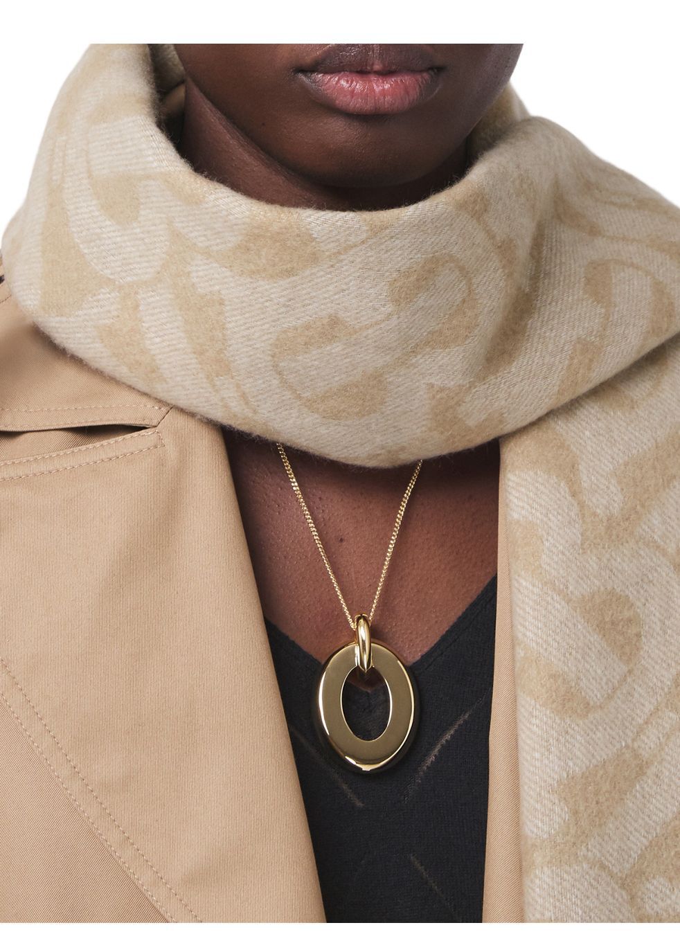 Burberry 100 cashmere deals scarf gold