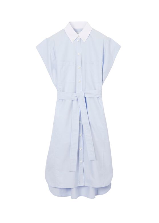 Cotton Oxford Shirt Dress, , hi-res