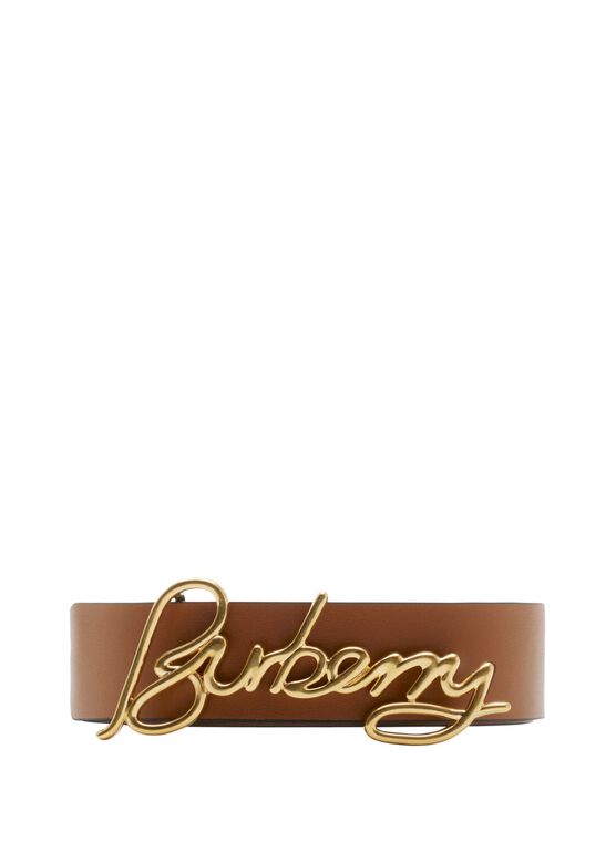 Reversible Leather Signature Belt, , hi-res