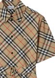Check Cotton Shirt Dress, , hi-res