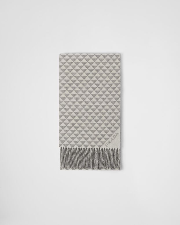 Symbole double wool and cashmere scarf, , hi-res
