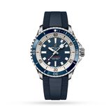 Superocean Automatic 42 Stainless Steel Rubber Strap Watch, , hi-res