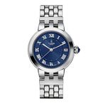 Clair de Rose 34mm steel case blue dial
