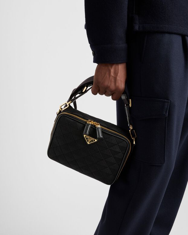 Prada Brique embroidered fabric bag, , hi-res