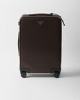 Saffiano leather trolley